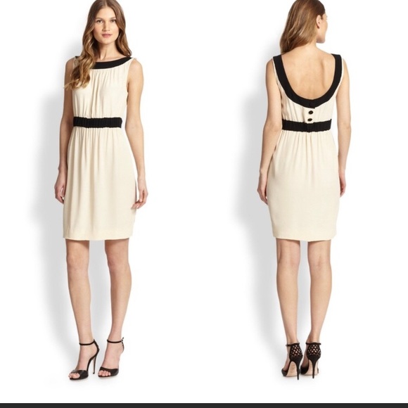 kate spade Dresses & Skirts - ✈️ Sale ✈️Kate Spade Fluid Crepe Cream Black Dress